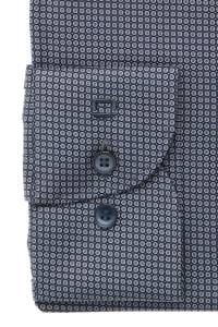 OLYMP Level Five Body Fit Hemd marine, Bedruckt