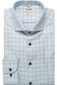 OLYMP Level Five Body Fit Hemd bleu, Kariert