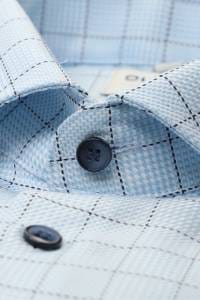 OLYMP Level Five Body Fit Hemd bleu, Kariert