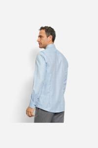 OLYMP Level Five Body Fit Hemd bleu, Kariert