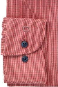 OLYMP Level Five Body Fit Hemd rot, Einfarbig