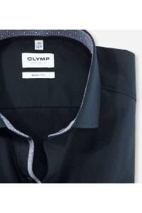 OLYMP Level Five Body Fit Hemd dunkelblau, Einfarbig