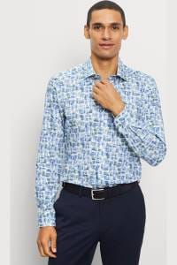 OLYMP Level Five Body Fit Hemd bleu, Bedruckt