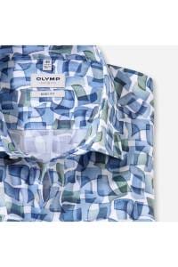OLYMP Level Five Body Fit Hemd bleu, Bedruckt
