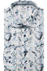 OLYMP Level Five Body Fit Hemd bleu, Bedruckt