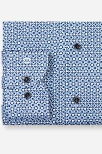 OLYMP Level Five Body Fit Hemd bleu, Bedruckt