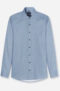OLYMP Level Five Body Fit Hemd bleu, Bedruckt