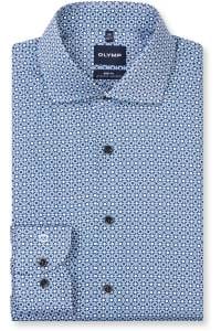 OLYMP Level Five Body Fit Hemd bleu, Bedruckt