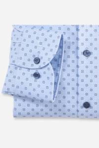 OLYMP Level Five Body Fit Hemd bleu, Bedruckt