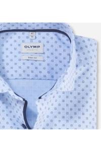 OLYMP Level Five Body Fit Hemd bleu, Bedruckt