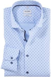 OLYMP Level Five Body Fit Hemd bleu, Bedruckt