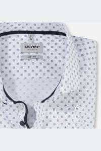 OLYMP Level Five Body Fit Hemd rot, Bedruckt