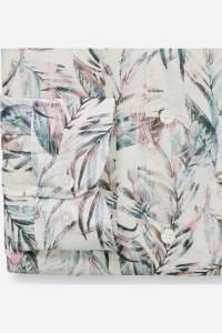 OLYMP Level Five Garment Washed Body Fit Leinenhemd beige, Bedruckt