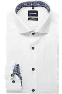 OLYMP Level Five Body Fit Hemd weiss, Faux-uni