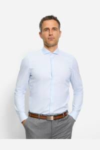 OLYMP Level Five Body Fit Hemd bleu, Faux-uni
