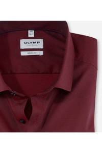 OLYMP Level Five Body Fit Hemd rot, Gemustert
