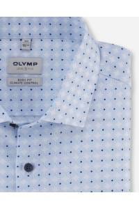 OLYMP Level Five Performance Climate Control Body Fit Hemd bleu, Bedruckt