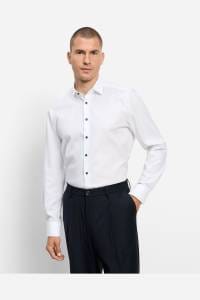 OLYMP Level Five Body Fit Hemd weiss, Faux-uni