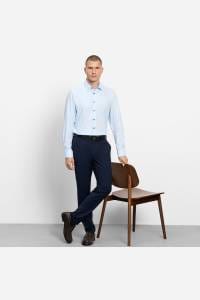 OLYMP Level Five Body Fit Hemd bleu, Faux-uni