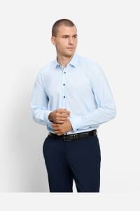 OLYMP Level Five Body Fit Hemd bleu, Faux-uni