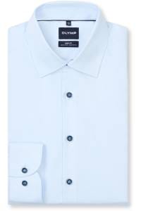 OLYMP Level Five Body Fit Hemd bleu, Faux-uni