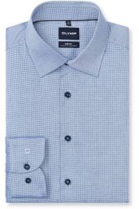 OLYMP Level Five Body Fit Hemd marine, Faux-uni