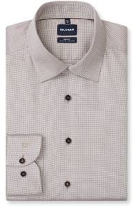 OLYMP Level Five Body Fit Hemd braun, Faux-uni