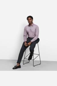 OLYMP Level Five Body Fit Hemd bordeaux, Faux-uni