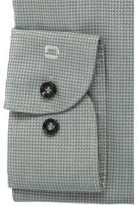 OLYMP Level Five Body Fit Hemd graugrün, Faux-uni