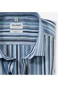 OLYMP Level Five Body Fit Hemd bleu, Gestreift