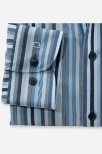 OLYMP Level Five Body Fit Hemd bleu, Gestreift