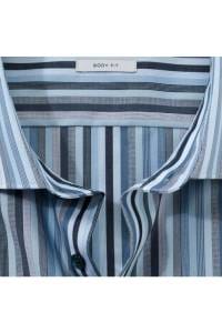 OLYMP Level Five Body Fit Hemd bleu, Gestreift