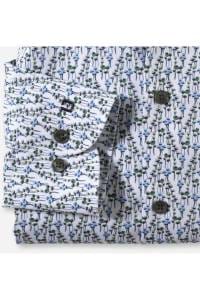 OLYMP Level Five Body Fit Hemd blau/grün/weiss, Blumen