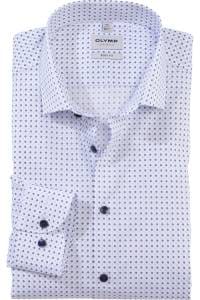 OLYMP Level Five Body Fit Hemd bleu, Bedruckt