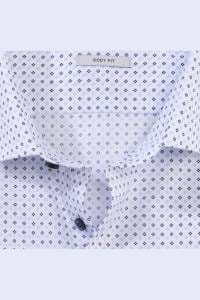 OLYMP Level Five Body Fit Hemd bleu, Bedruckt