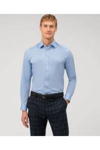 OLYMP Level Five Body Fit Hemd royal, Einfarbig