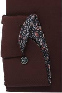 OLYMP Level Five Body Fit Hemd bordeaux, Faux-uni