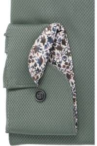 OLYMP Level Five Body Fit Hemd graugrün, Faux-uni