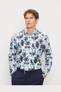 OLYMP Level Five Body Fit Hemd bleu, Bedruckt