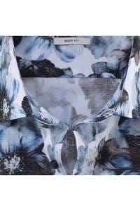OLYMP Level Five Body Fit Hemd bleu, Bedruckt
