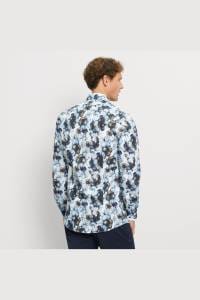 OLYMP Level Five Body Fit Hemd bleu, Bedruckt