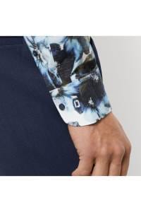 OLYMP Level Five Body Fit Hemd bleu, Bedruckt