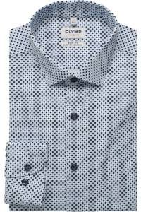 OLYMP Level Five Performance Climate Control Body Fit Hemd bleu, Bedruckt
