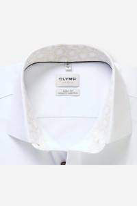 OLYMP Level Five Performance Climate Control Body Fit Hemd weiss, Bedruckt