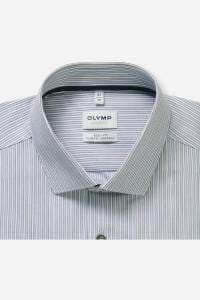 OLYMP Level Five Performance Climate Control Body Fit Hemd blau, Gestreift