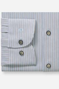 OLYMP Level Five Performance Climate Control Body Fit Hemd blau, Gestreift