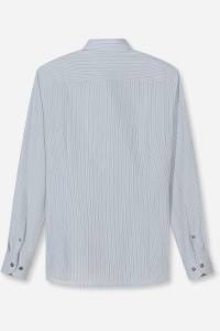 OLYMP Level Five Performance Climate Control Body Fit Hemd blau, Gestreift
