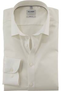 OLYMP Level Five Body Fit Hemd hellbeige, Einfarbig