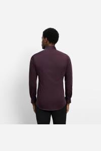 OLYMP Level Five Body Fit Hemd chianti, Einfarbig
