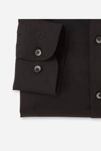 OLYMP Level Five Body Fit Hemd schwarz, Einfarbig